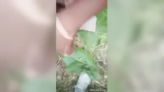 Village Girl Bent Over Outdoors Begging To Get Fucked Hard