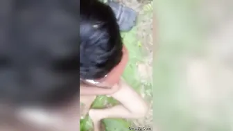 Village Girl Bent Over Outdoors Begging To Get Fucked Hard