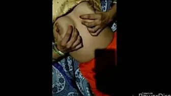 Indian Wife Getting Her Tits Grabbed While Hubby Pounds Her Hard