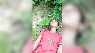 Young Village Girl Taking It Rough Outdoors Behind The House