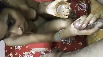 Young Desi GF Stroking And Teasing Till He Explodes Hard