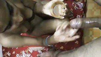 Young Desi GF Stroking And Teasing Till He Explodes Hard