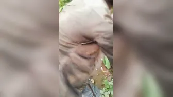 Village Slut Bent Over And Fucked Raw Outdoors In The Jungle