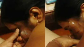 Desi Aunty On Her Knees Sucking Dick Like A Pro In Bedroom