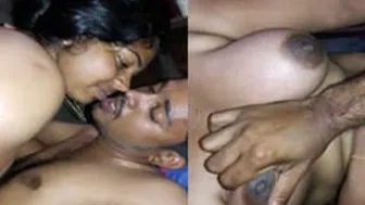 Aunty Riding Him Good Grinding And Kissing With Tits Bouncing