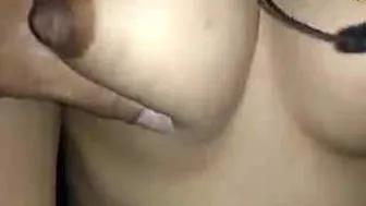 Desi Wife With Perfect Tits Bouncing Hard Riding His Fat Dick