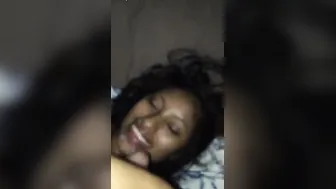 Desi Slut Taking Facial And Smiling With Cum Dripping From Face