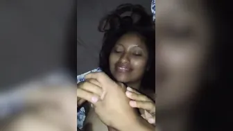 Desi Slut Taking Facial And Smiling With Cum Dripping From Face