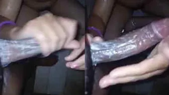 Wife Cleaning Her Husband Thick Cock In The Bathtub Together