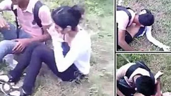 College Couple Caught Hooking Up Outside During Afternoon Time