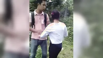 College Couple Caught Hooking Up Outside During Afternoon Time