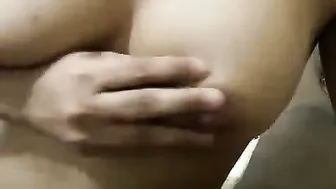 Big Titted Desi Milf Jerking Him Off While Showing Everything