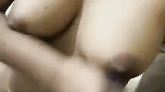 Big Titted Desi Milf Jerking Him Off While Showing Everything