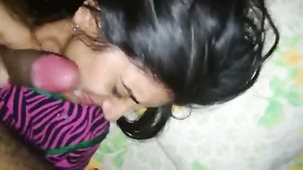 Wife Taking Hot Facial Cumshot From Husband All Over Her Face