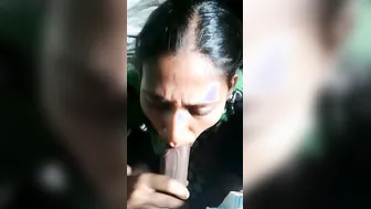 South Indian Babe Flashing Her Tits While Giving Sloppy Head