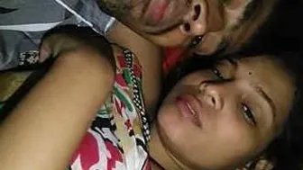 Desi Lover Kissing And Sucking Her Bare Tits Before Fucking Hard