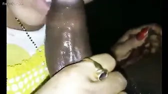Newly Wed Bhabhi Giving Her Husband Head On Their First Night