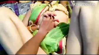Sexy Wife In Green Saree Getting Fucked Hard By Her Husband