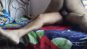 Horny Indian Wife Blowing Hubby Then Bouncing On His Hard Cock