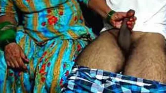 Housewife Sucking Cock Hard Fucking In Green Salwar With Moans