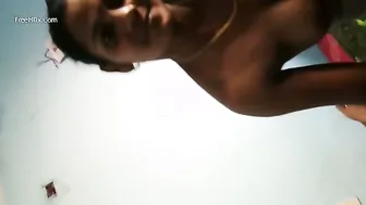 Chubby Aunty From Delhi Stroking His Cock Till He Explodes
