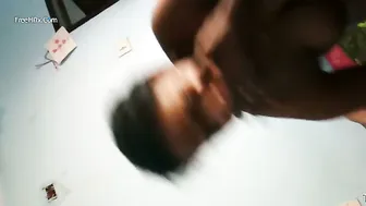 Chubby Aunty From Delhi Stroking His Cock Till He Explodes