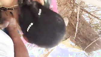 Mature Aunty Giving Outdoor Blowjob Showing Off Her Big Tits
