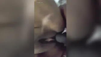 Wife Spreading Legs For Hubby To Fuck Her Freshly Shaved Pussy