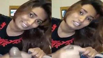 Hotel Room Handjob Ending With Cumshot All Over Her Client