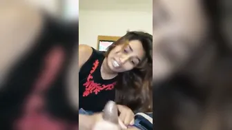 Hotel Room Handjob Ending With Cumshot All Over Her Client
