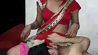 Indian Wife Teasing Boobs While Boyfriend Licks Her Wet Pussy