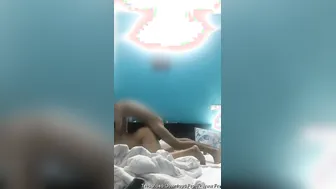 GF Bent Over Taking His Dick Doggy Style So Deep Inside