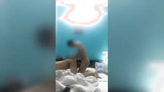 GF Bent Over Taking His Dick Doggy Style So Deep Inside