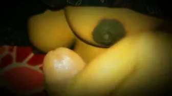 Hairy Pussy Wife With Dark Nipples Fucked Close Up Creampie