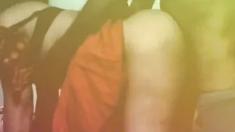 Horny Housewife Bent Over In Saree Getting Fucked From Behind