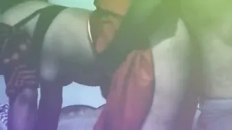 Horny Housewife Bent Over In Saree Getting Fucked From Behind