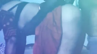 Horny Housewife Bent Over In Saree Getting Fucked From Behind
