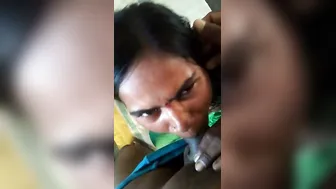 Village Girl From Tamil Giving Sloppy Blowjob To Boyfriend