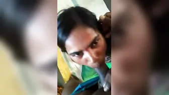 Village Girl From Tamil Giving Sloppy Blowjob To Boyfriend