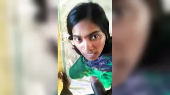 Village Girl From Tamil Giving Sloppy Blowjob To Boyfriend