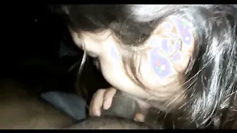Shy GF Nervously Sucking Her Boyfriends Cock First Time