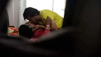 My Desi Wife Getting Romantic Before Fucking In The Bedroom