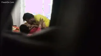 My Desi Wife Getting Romantic Before Fucking In The Bedroom