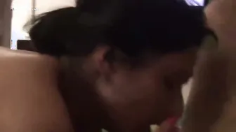 Married Aunty Blowing Her Office Coworker In Hotel After Work