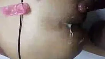 Petite GF Bent Over Taking It Doggy From Behind At Home