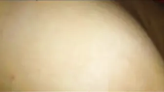 Wife Stroking His Cock And Playing With Her Tits Before Riding