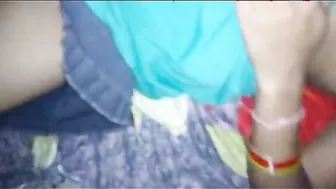 Wife Stroking His Cock And Playing With Her Tits Before Riding