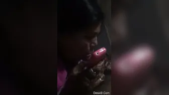 Naughty Bhabhi On Her Knees Sucking Cock Like A Good Girl