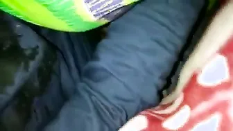 Desi Couple Making Love Under Blankets Keeping Warm In Winters