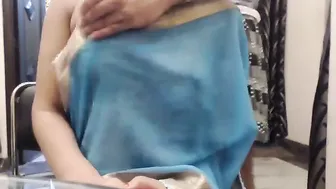 Horny Couple On Cam Squeezing Tits And Fucking Her Mouth Hard